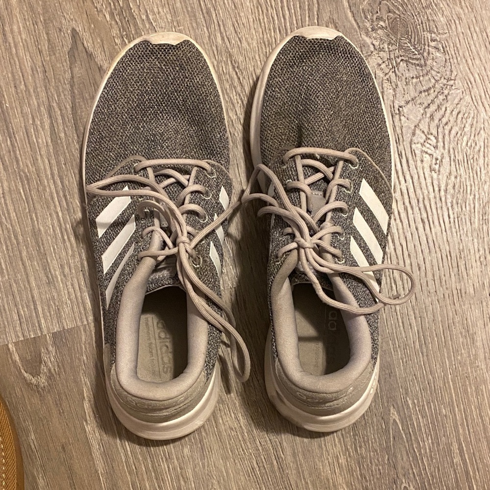 Adidas Charcoal Sneakers with White Accents